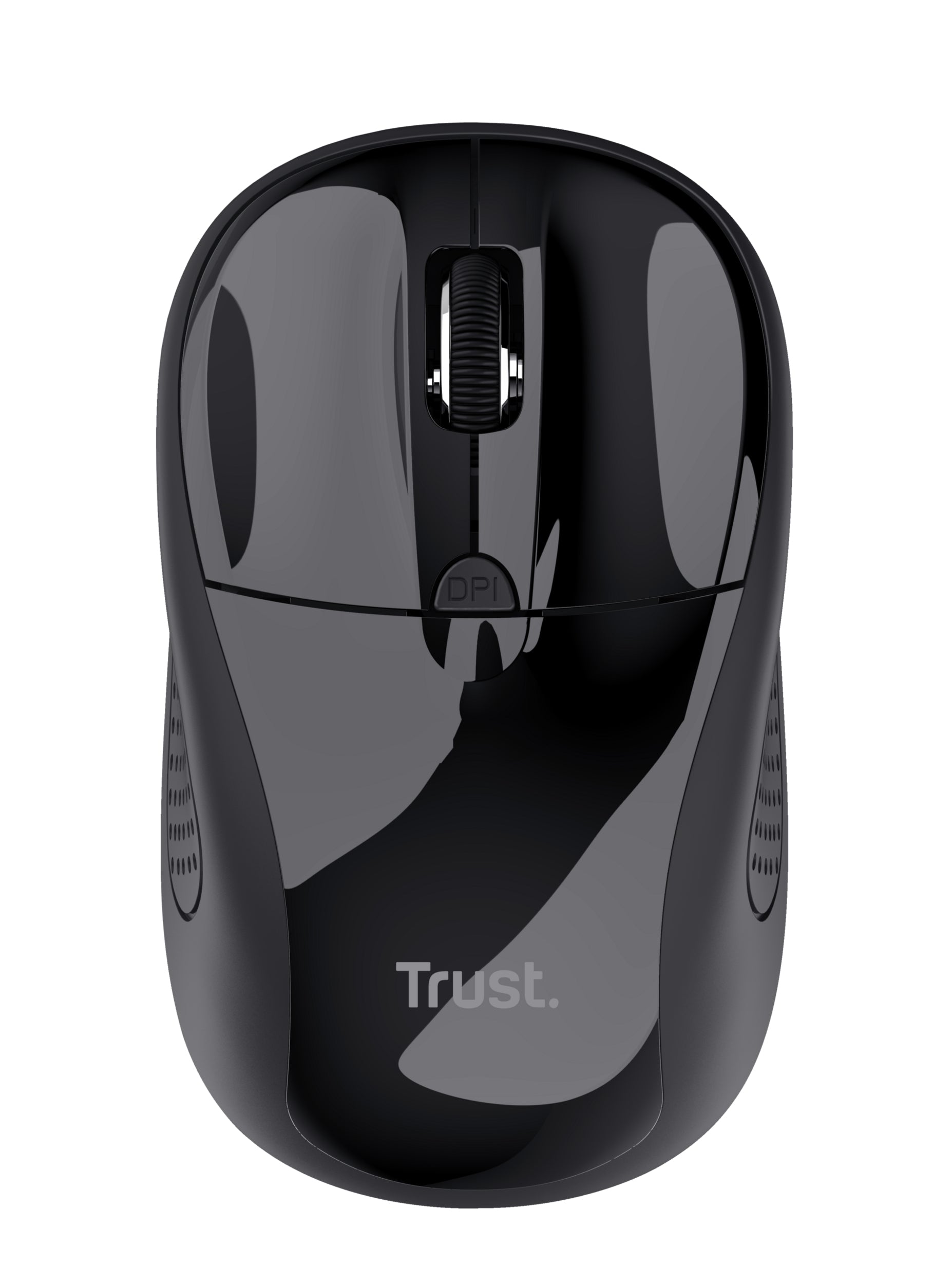 Trust Basic – Maus – Kabellos (2,4 GHz), 1600 DPI, beidhändig, Schwarz
