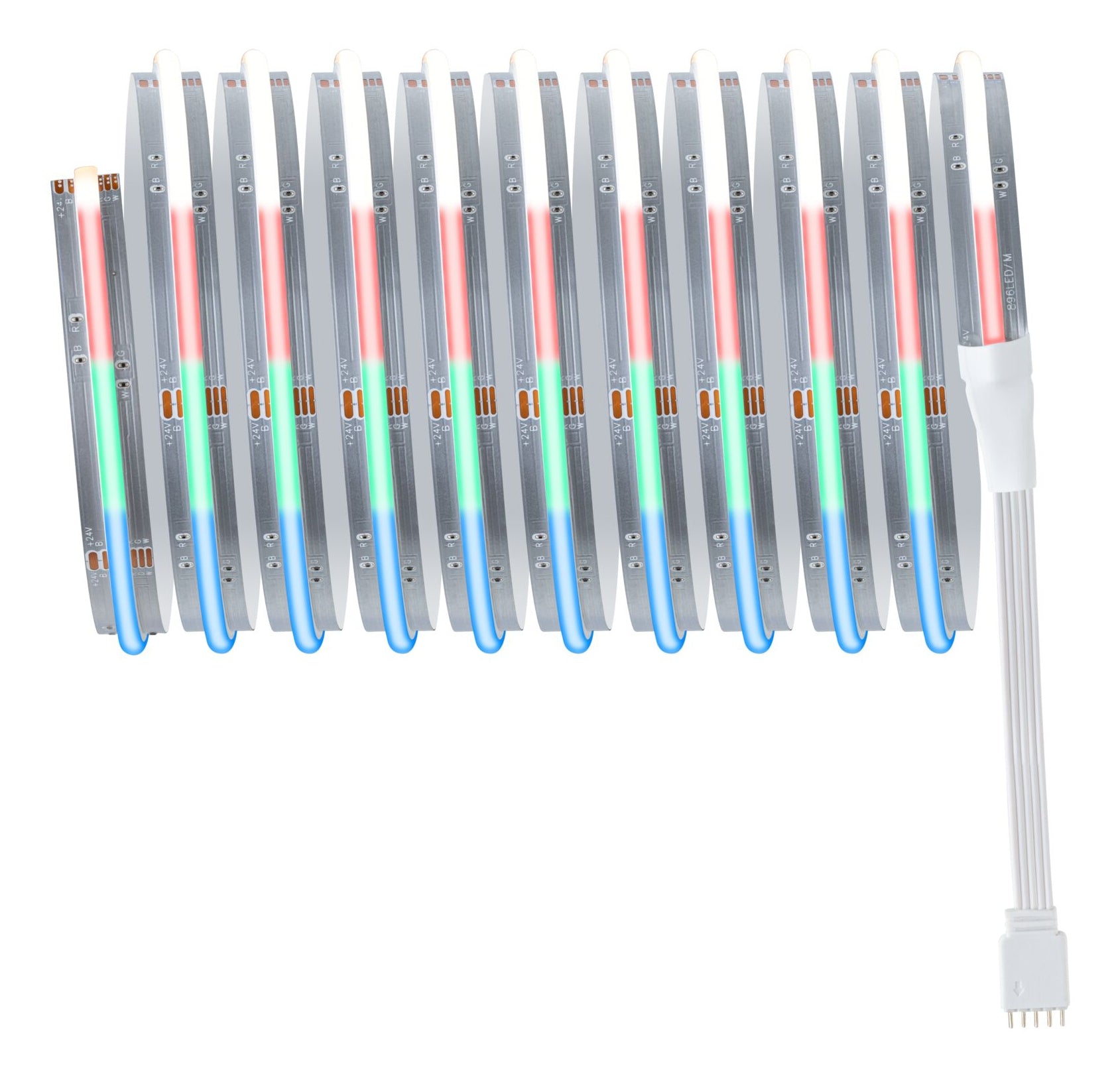 Paulmann LED-Strip MaxLED1000 – Basisset, 3 m, 3114 lm, 27 W, RGBW, dimmbar, silber