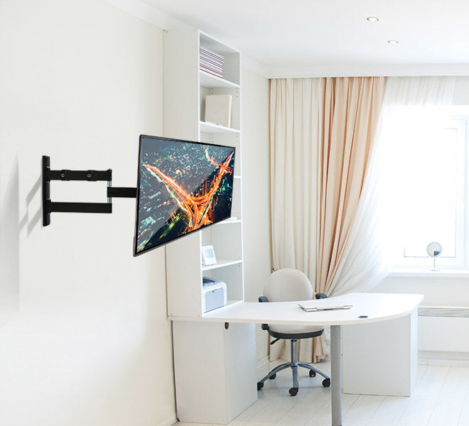 B-Tech Monitor-Wandhalterung – 1 Monitor – bis 28" – VESA 75×75/100×100 mm – bis 15 kg/Monitor