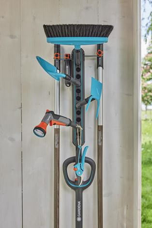 Gardena combisystem Geräteleiste 575 mm – Grau/Türkis, Kunststoff, B 575 × H 117 × T 245 mm, für Universal