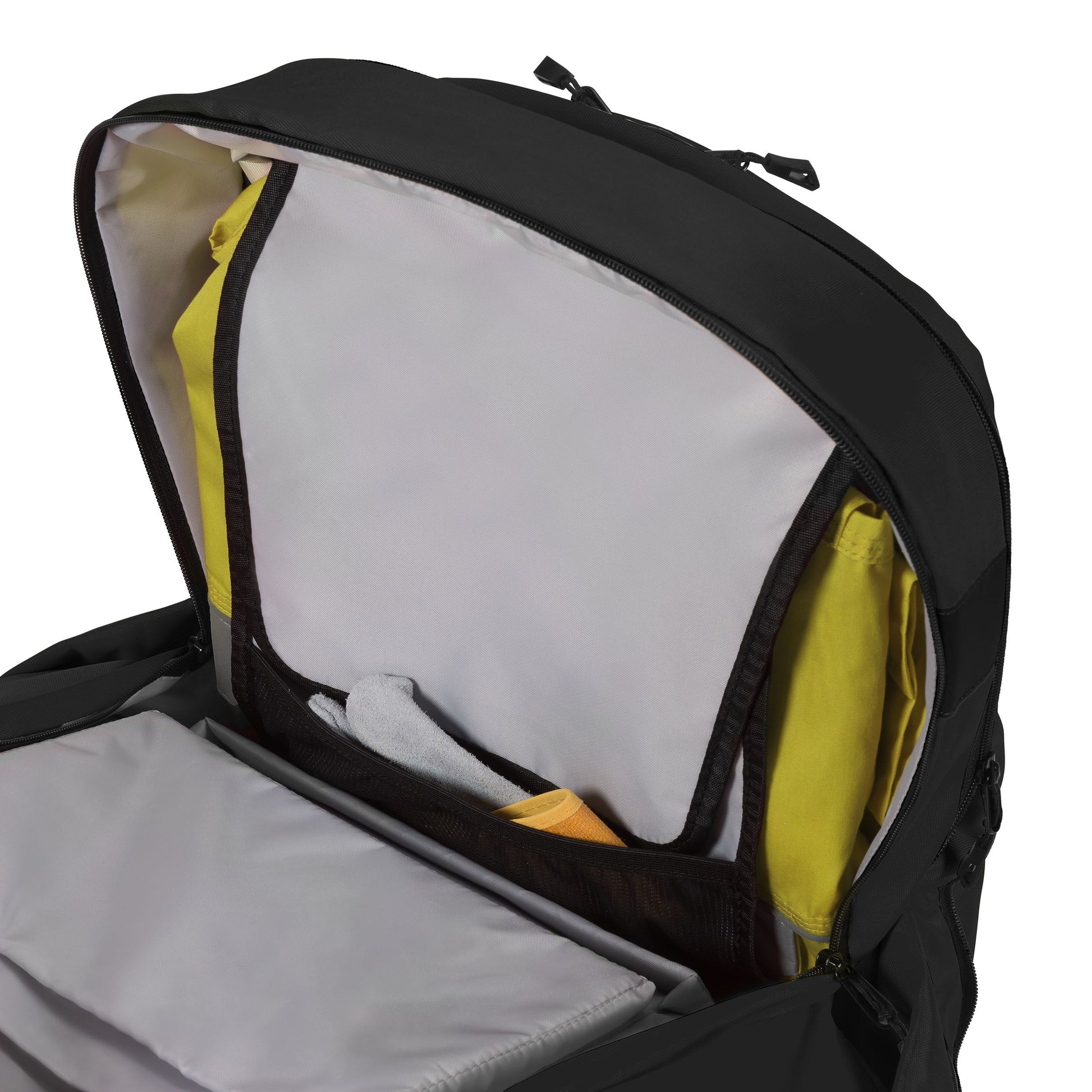 DICOTA REFLECTIVE – Notebook-Rucksack – 32–38 l, rPET (recyceltes PET), schwarz, reflektierend
