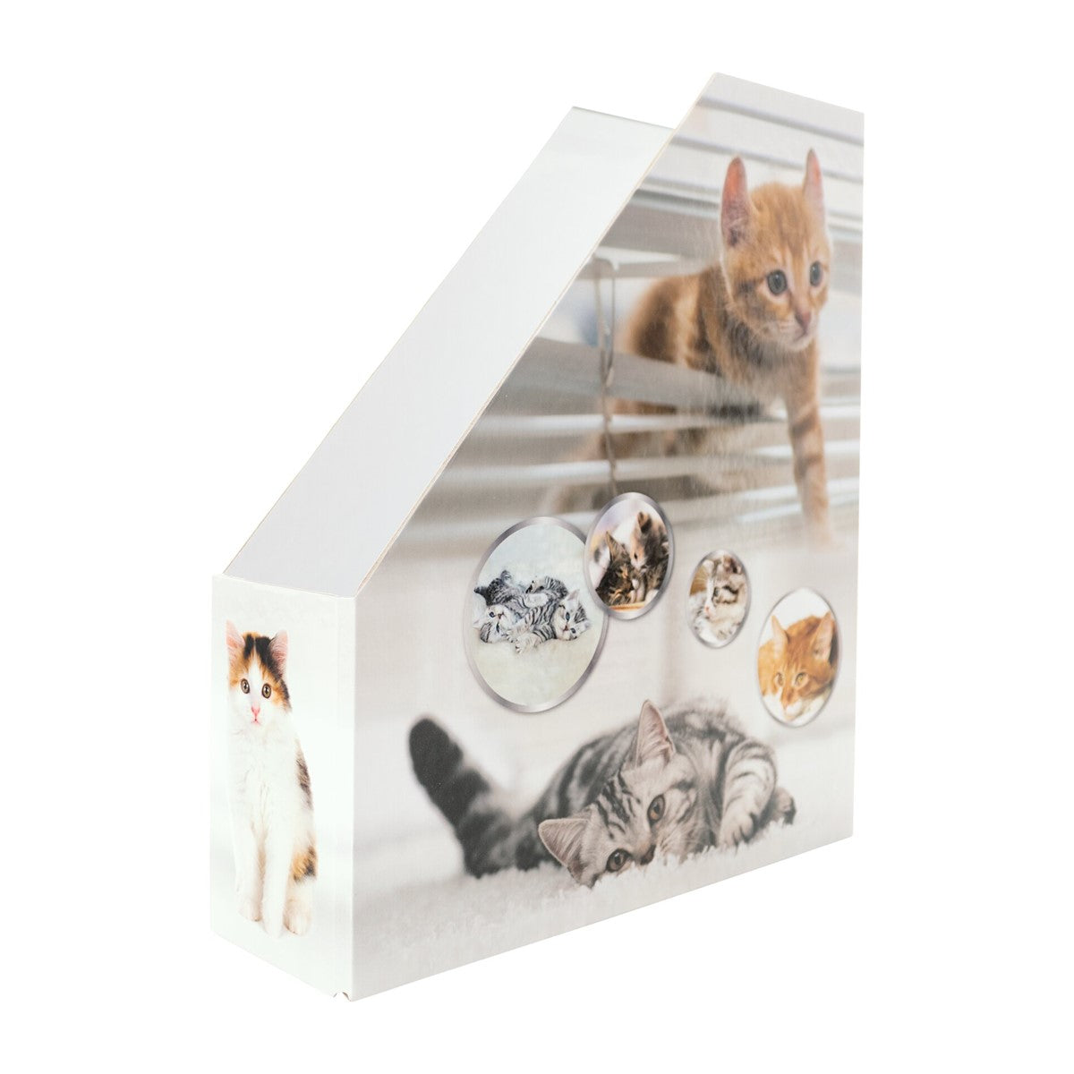 HERMA Stehsammler Katzen – A4 – Karton – Gelb – mit Griffloch – 85 × 275 × 315 mm