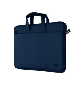 Trust Bologna Eco Notebook-Tasche für Notebooks bis 14" – mit Schulterriemen – Blau