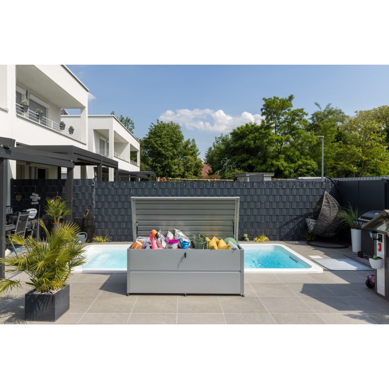 Colibri Gartenbox M – Stahl, Silber