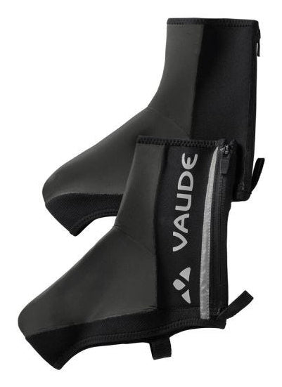Vaude – Posta Fahrrad-Schuhüberzieher – Grösse 47–49 – Schwarz, winddicht, wasserfest, reflektierend