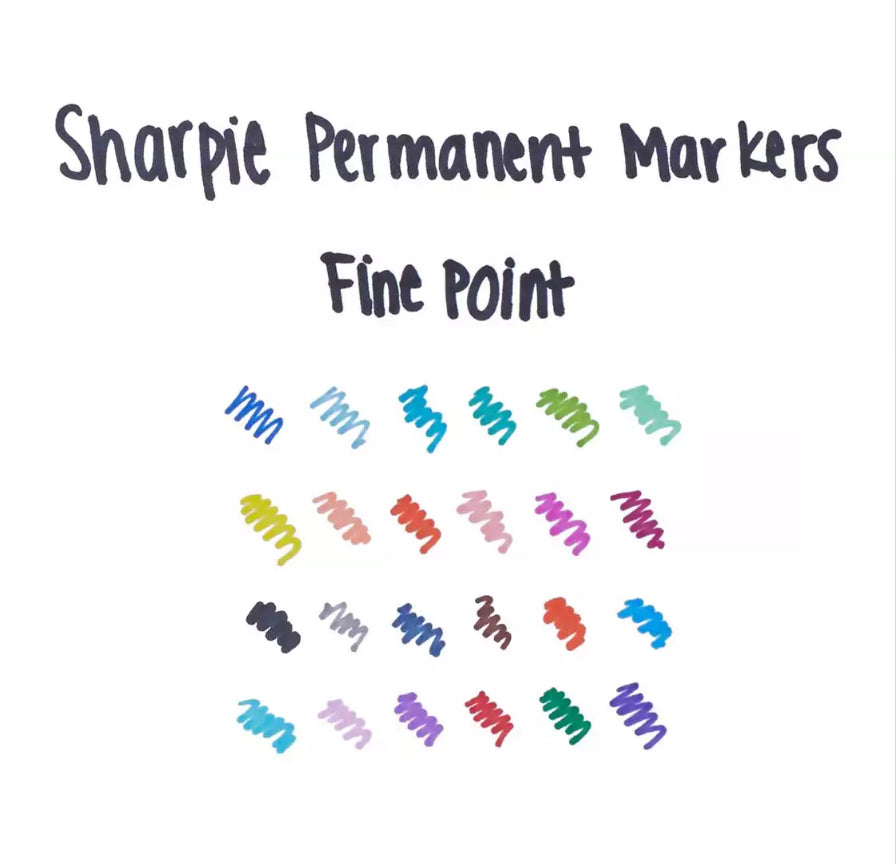 Sharpie Permanentmarker – Rundspitze 1 mm – Lindgrün, 12er-Pack – für Metall, Papier und Kunststoff