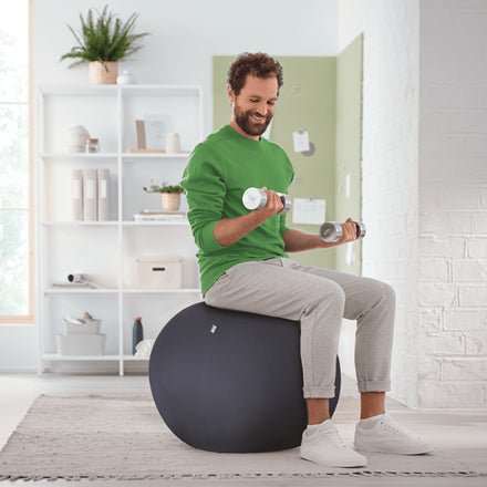 Leitz Sitzball Ergo Active – Ø 75 cm, dunkelgrau