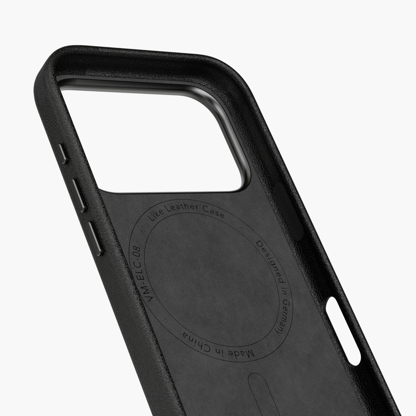 Vonmählen Backcover – für Apple iPhone 17 Pro – schwarz – Kunstleder