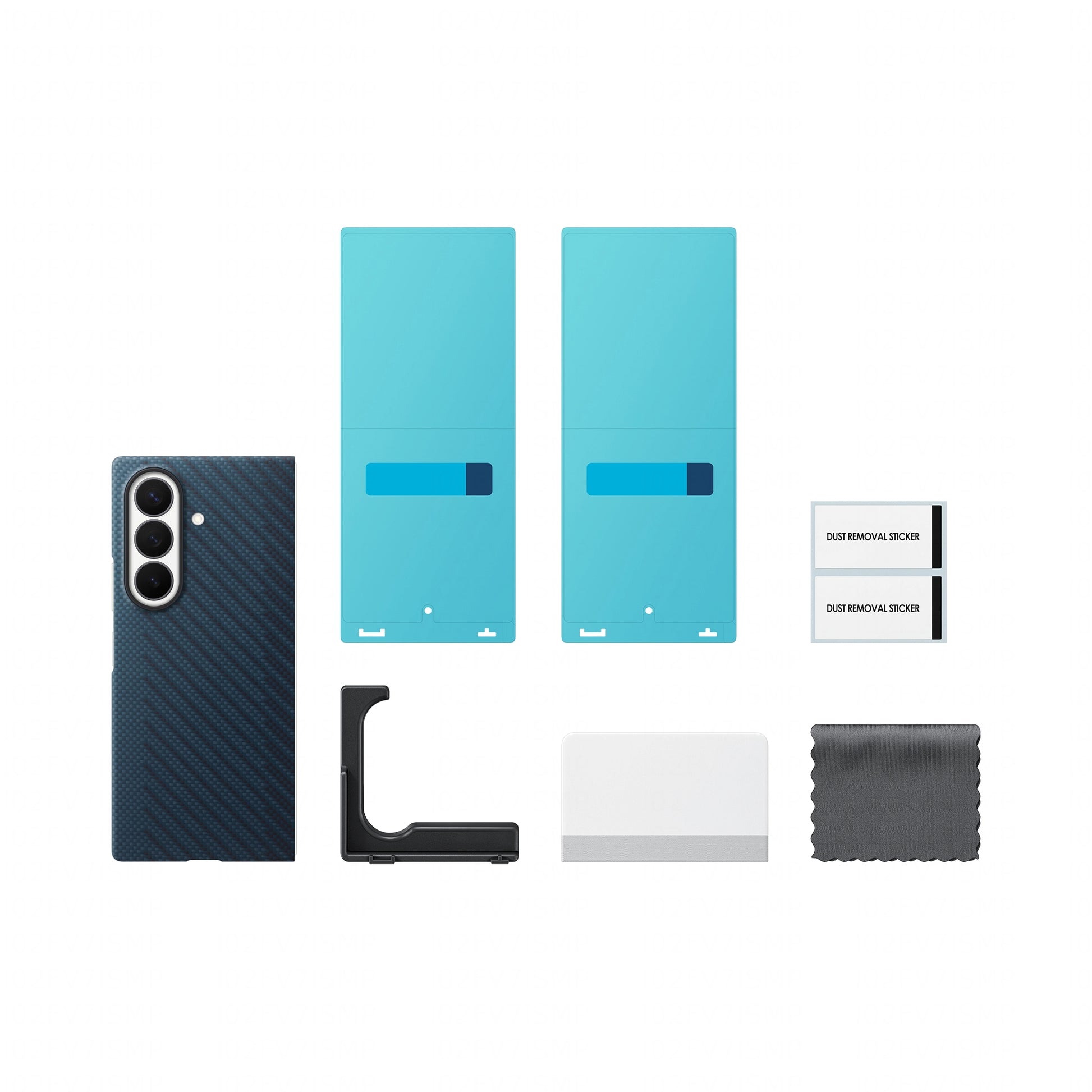 Samsung Carbon Magnet Backcover – für Samsung Galaxy Z Fold8, Silikon, Schwarz, Karbonfaser