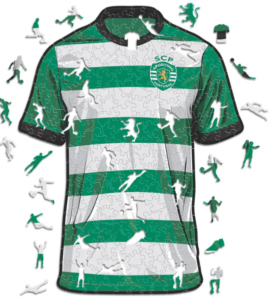Iconic Puzzles Sporting CP Trikot – Logikspiel, 1 Spieler, ab 10 Jahren, mehrsprachig