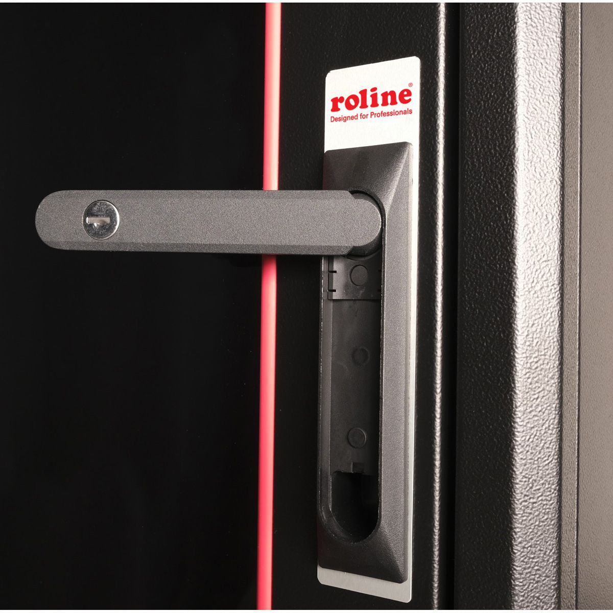 ROLINE Basic – 19" Netzwerkschrank 32U, IP20, abschliessbar, 600 × 600 × 1560 mm, schwarz, Stahl