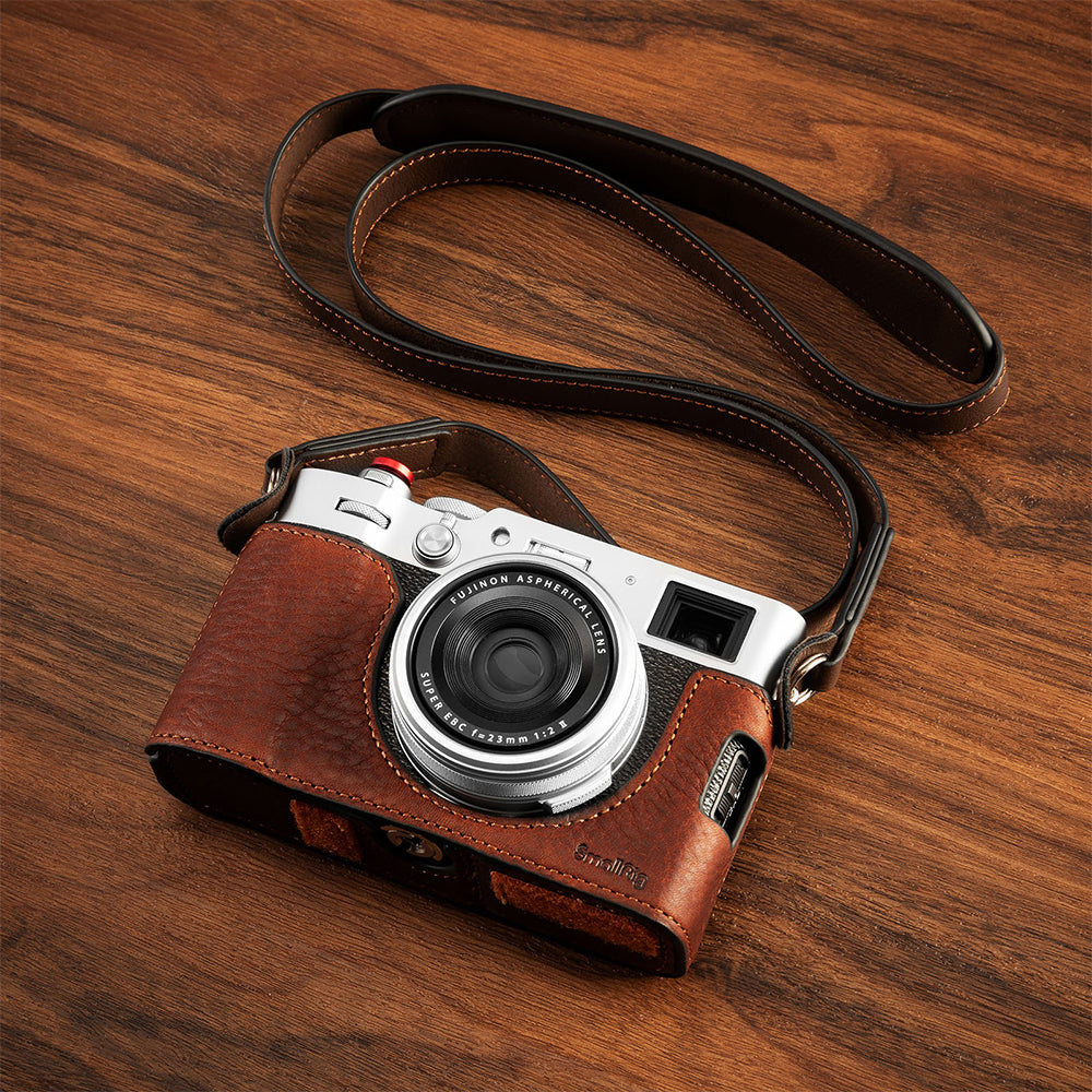 SmallRig 4699 Kamerahülle – Leder – für FUJIFILM X100VI – Braun