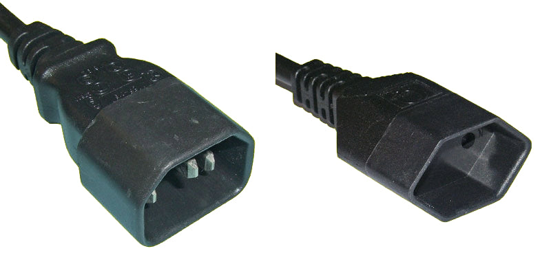 Diggelmann Netzkabel, IEC C14 auf T13, 2 m, Schwarz
