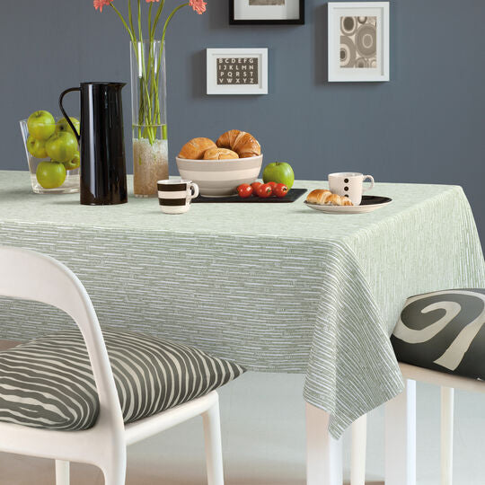 d-c-fix Tischdecke – Ø 150 cm, rund, PP, Grün, Monte Carlo Japondi