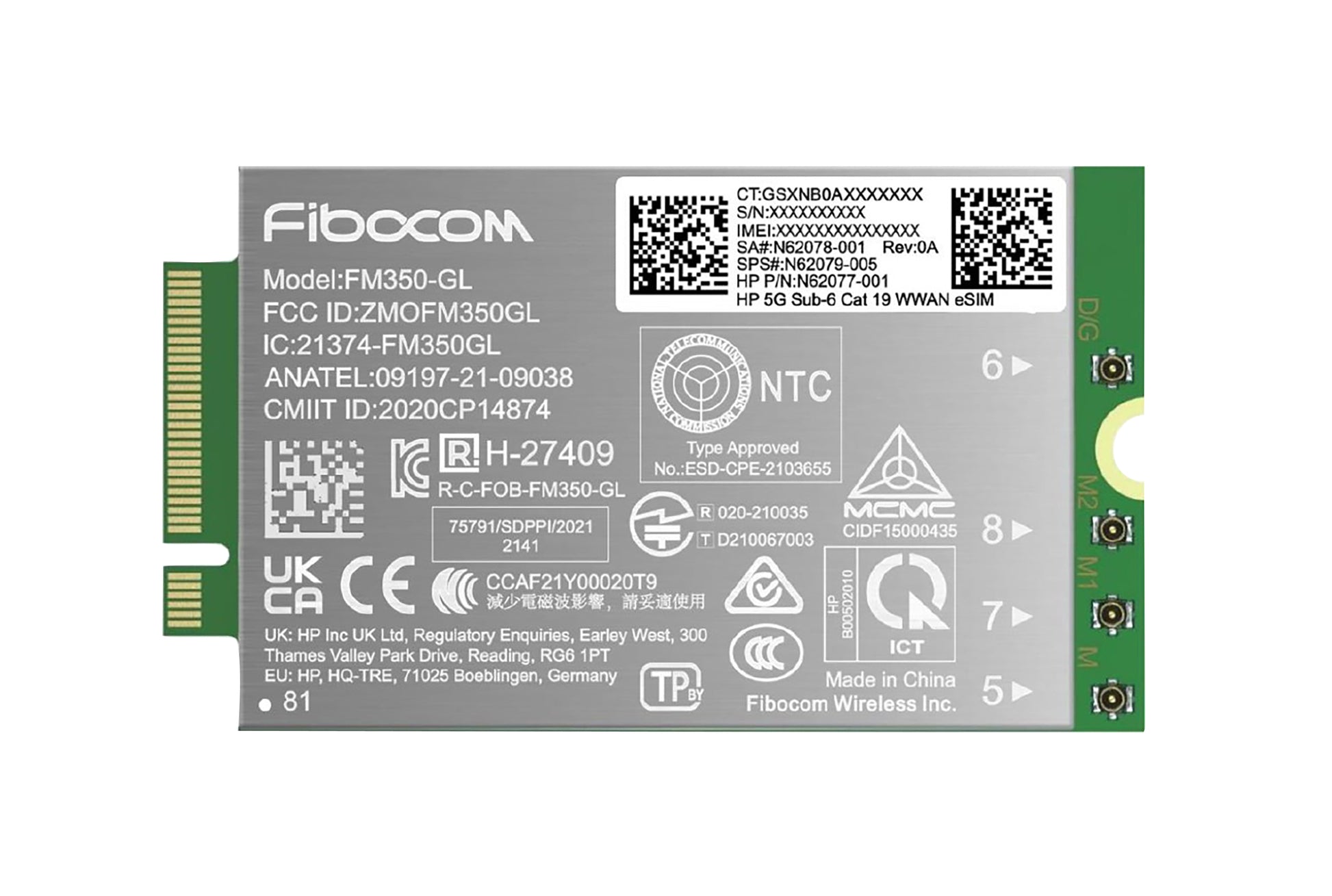 HP 5G WWAN-Modul – für HP EliteBook/Elite x360 13–16" (G11); ZBook G11