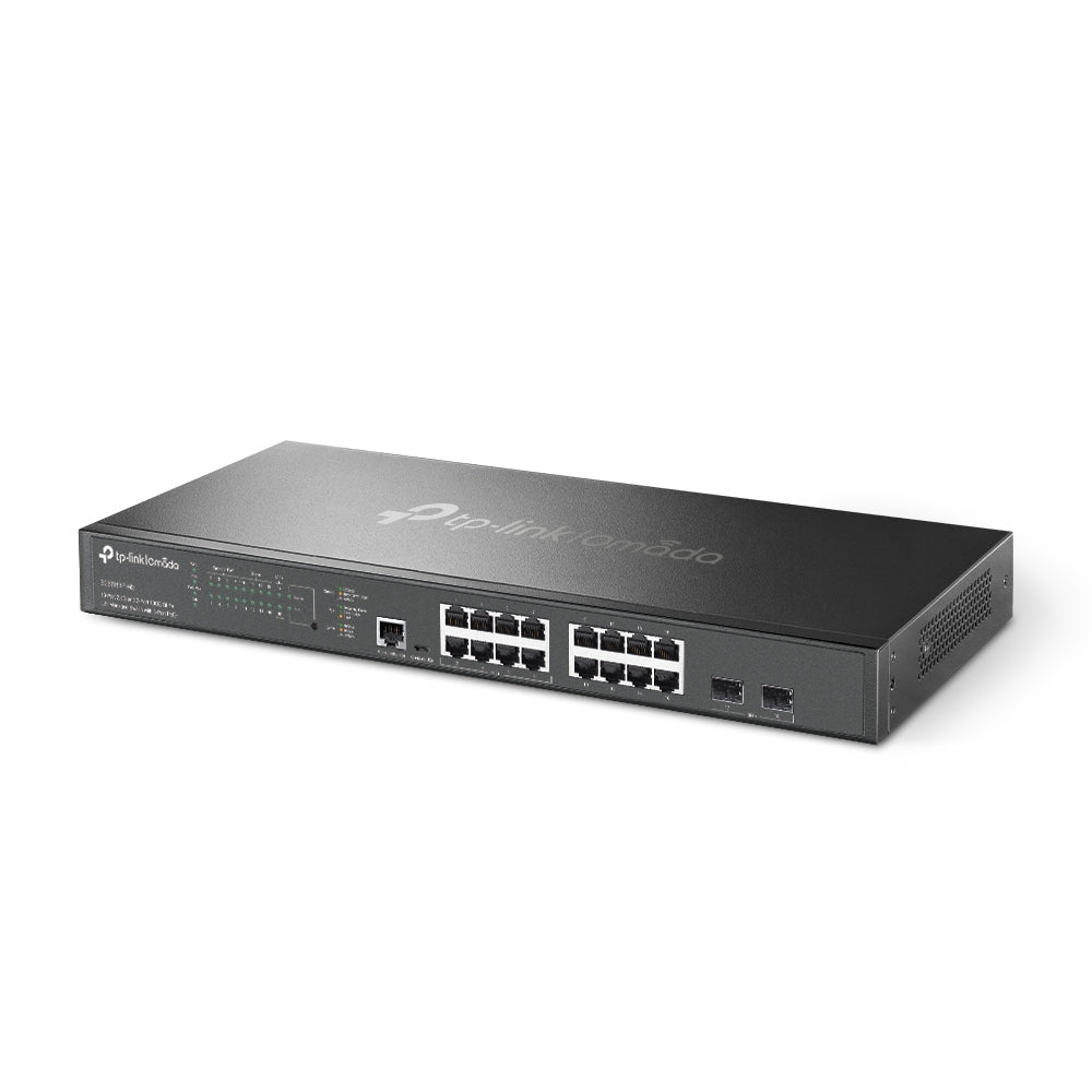 TP-Link SG3218XP-M2 – Managed Switch – 16×2.5G, 2×10G SFP+, L2+, PoE+ 240 W, 1U