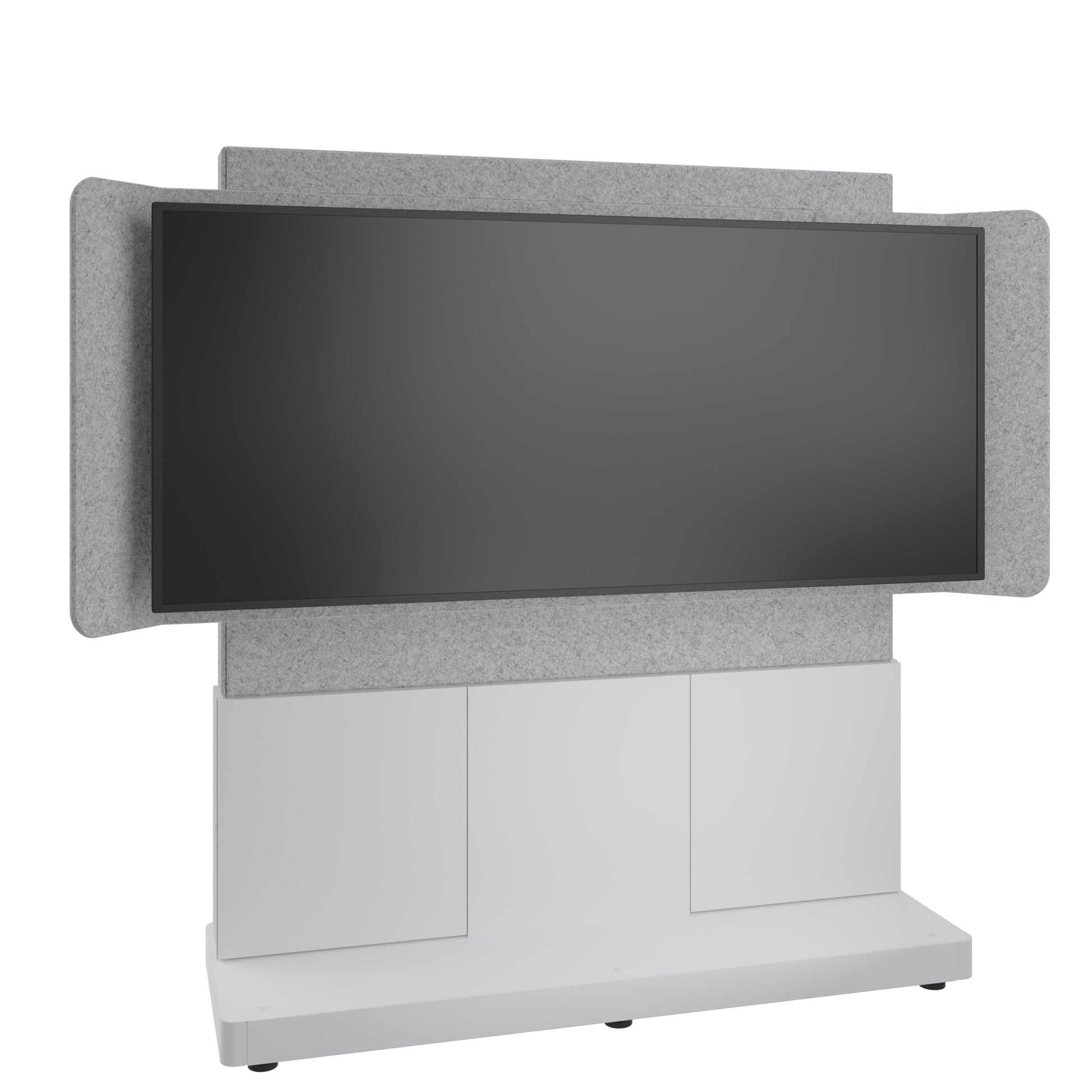 Middle Atlantic Digital Signage Stand – Höchstlast 102 kg – Grau, Silber, Weiss – FM-DS-6675FS-KD8W