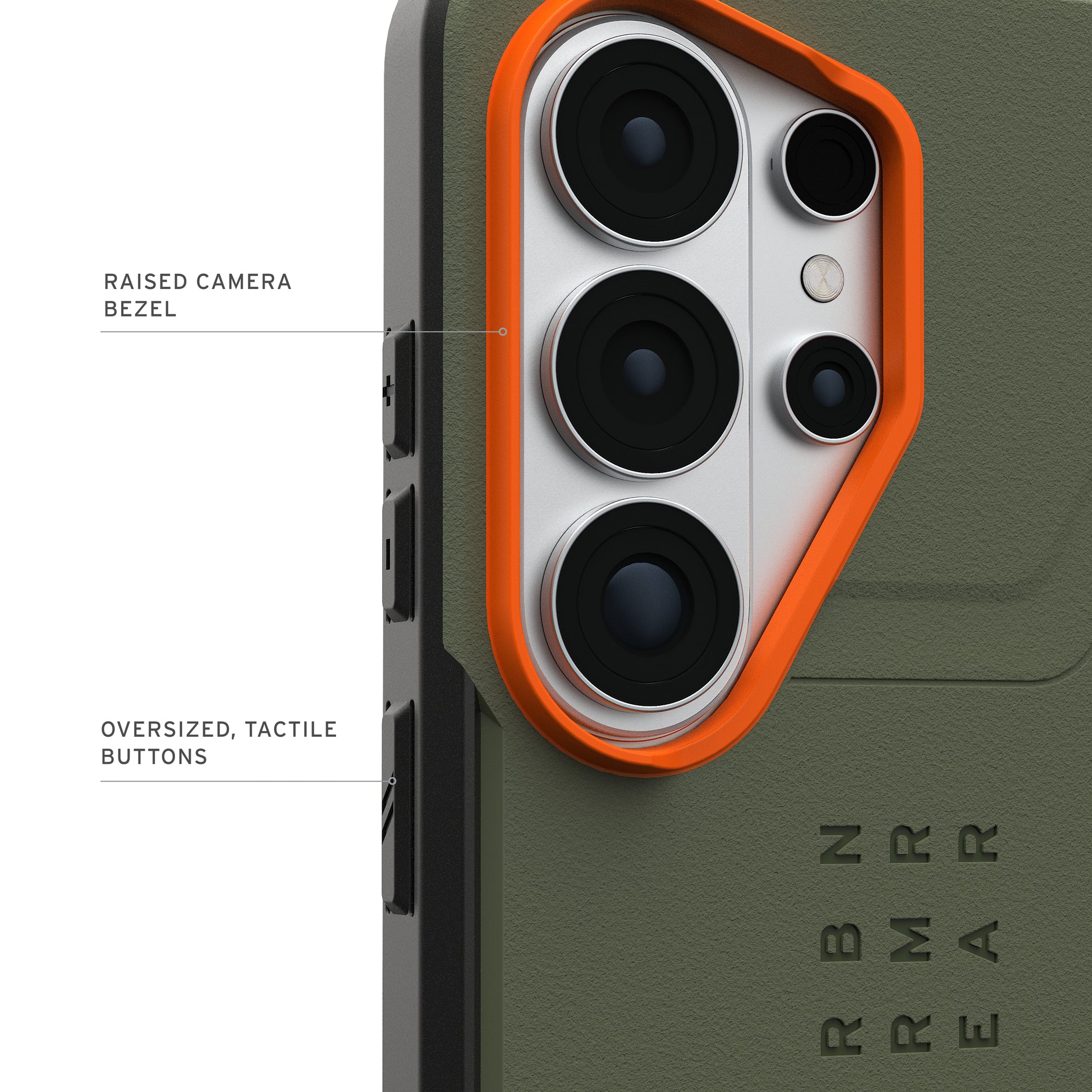 Urban Armor Gear UAG Civilian – Rückcover – für Samsung Galaxy S26 Ultra – MagSafe, PC, Orange/Olive