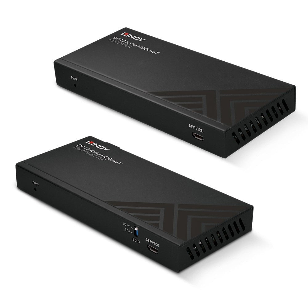 Lindy DisplayPort 1.2 KVM-Extender über HDBaseT (Cat6), bis 150 m, IR, RS-232