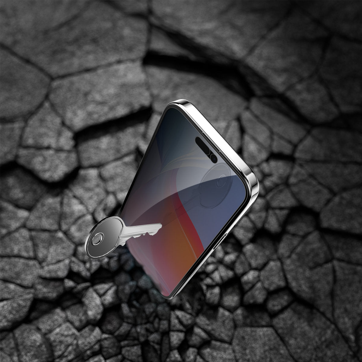 4smarts Privacy-Filter (Panzerglas), Case Friendly – für iPhone 16