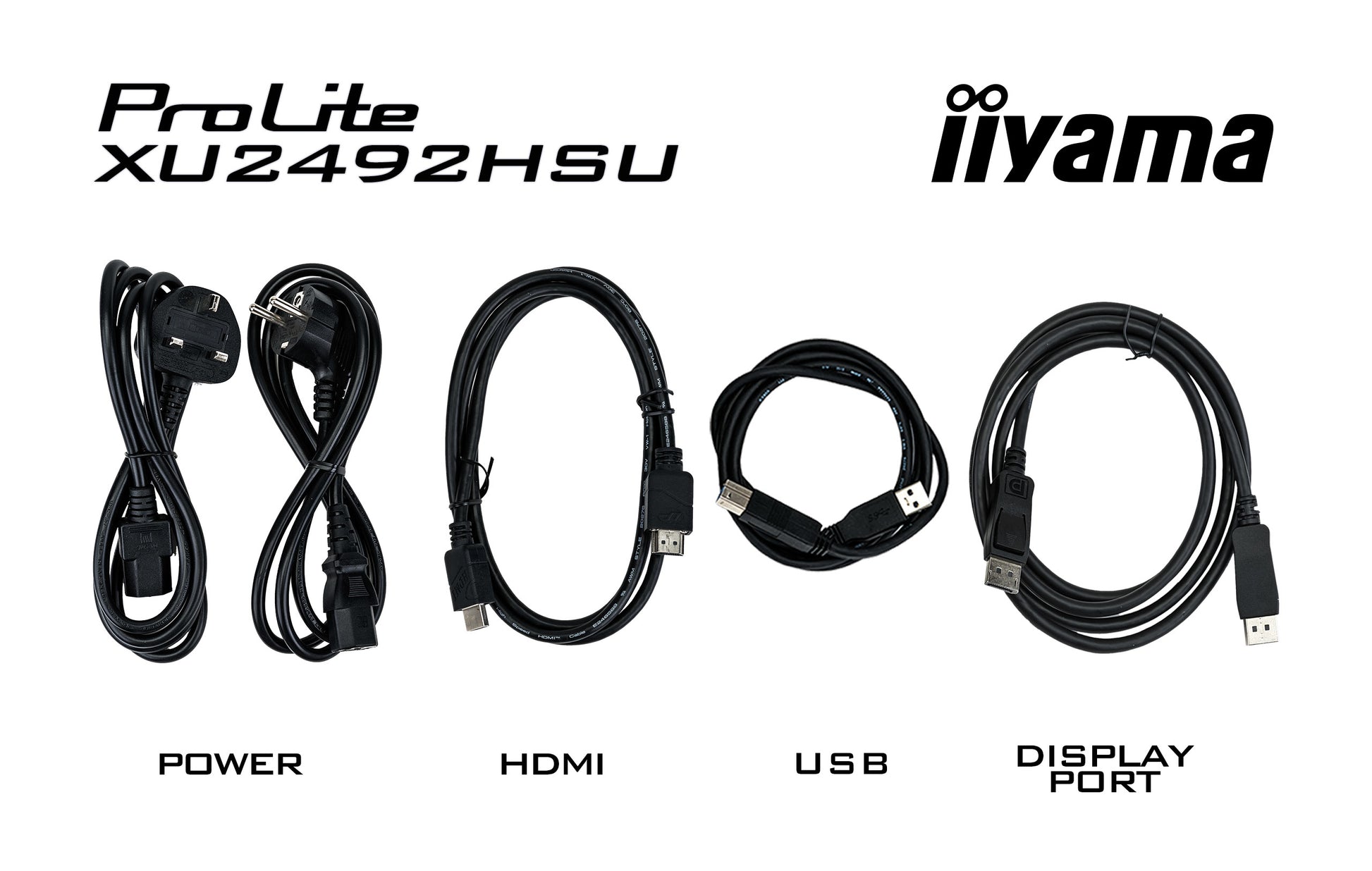 iiyama XU2492HSU-B6 – Monitor, 24", 1920 × 1080 (Full HD), IPS, 100 Hz, 250 cd/m²