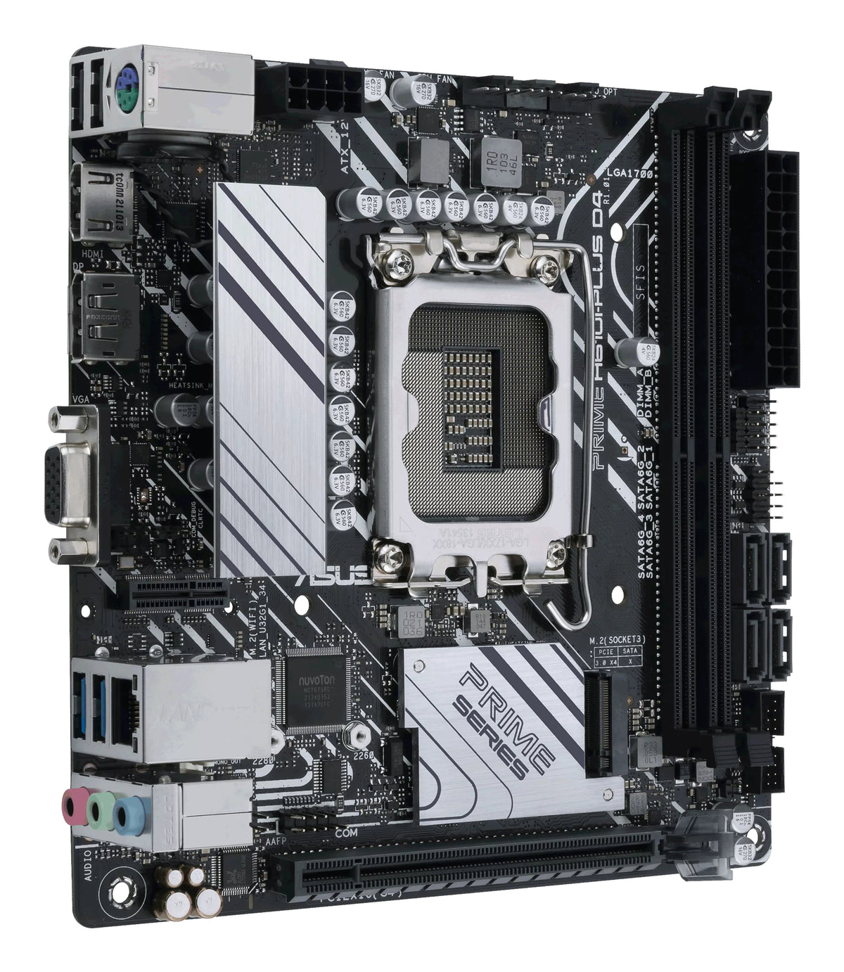 ASUS PRIME H610I-PLUS D4 CSM – Mainboard – LGA 1700, Intel H610, Mini-ITX, DDR4