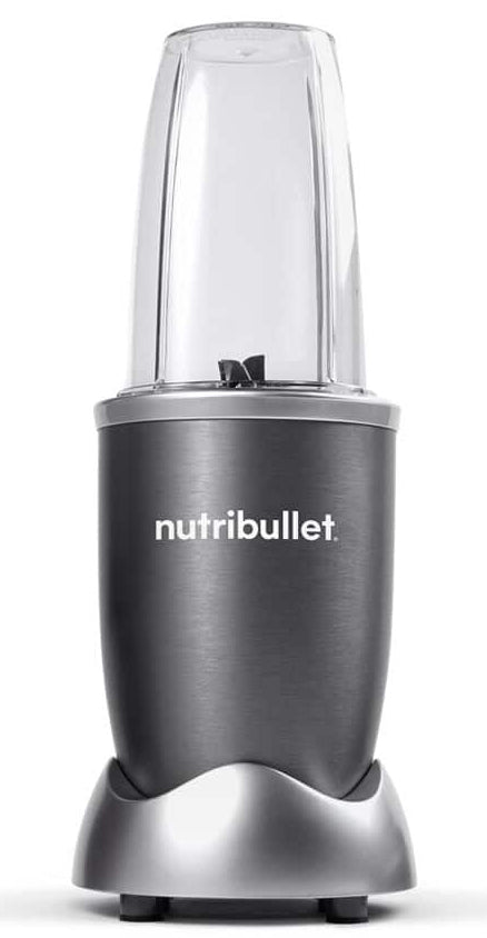 NutriBullet Smoothie-Mixer Original NB603DG – 0,7 l, 600 W, spülmaschinenfest – dunkelgrau/rot