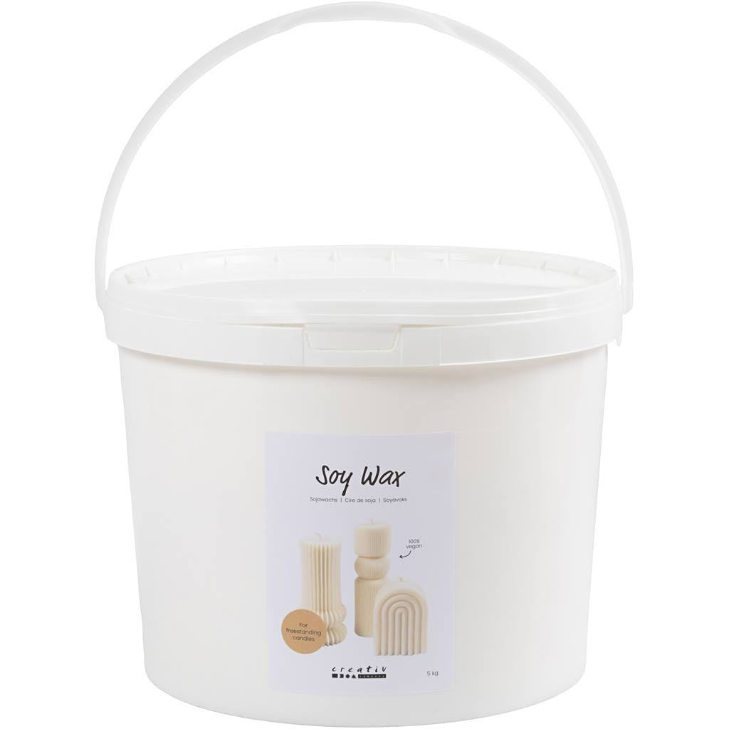 Creativ Company Wachs, Sojawachs, Creme, 5 kg, 1 Stk.