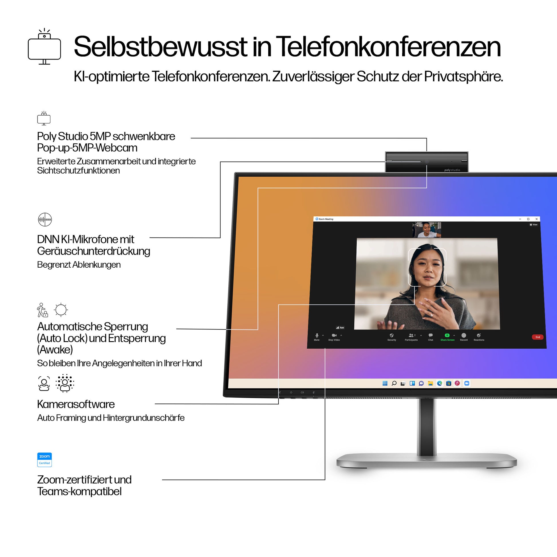 HP Series 5 Pro 524pm – Monitor, 23,8" 1920 × 1080 (Full HD), USB-C