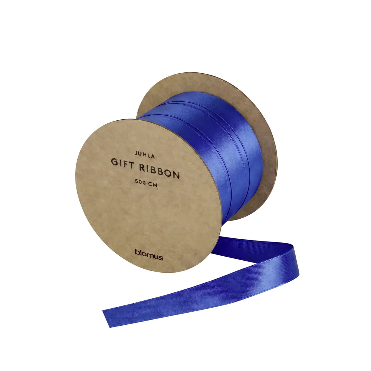 Blomus Geschenkband, JUHLA S, Satin, Blau, 10 mm × 5 m, 1 Stk.