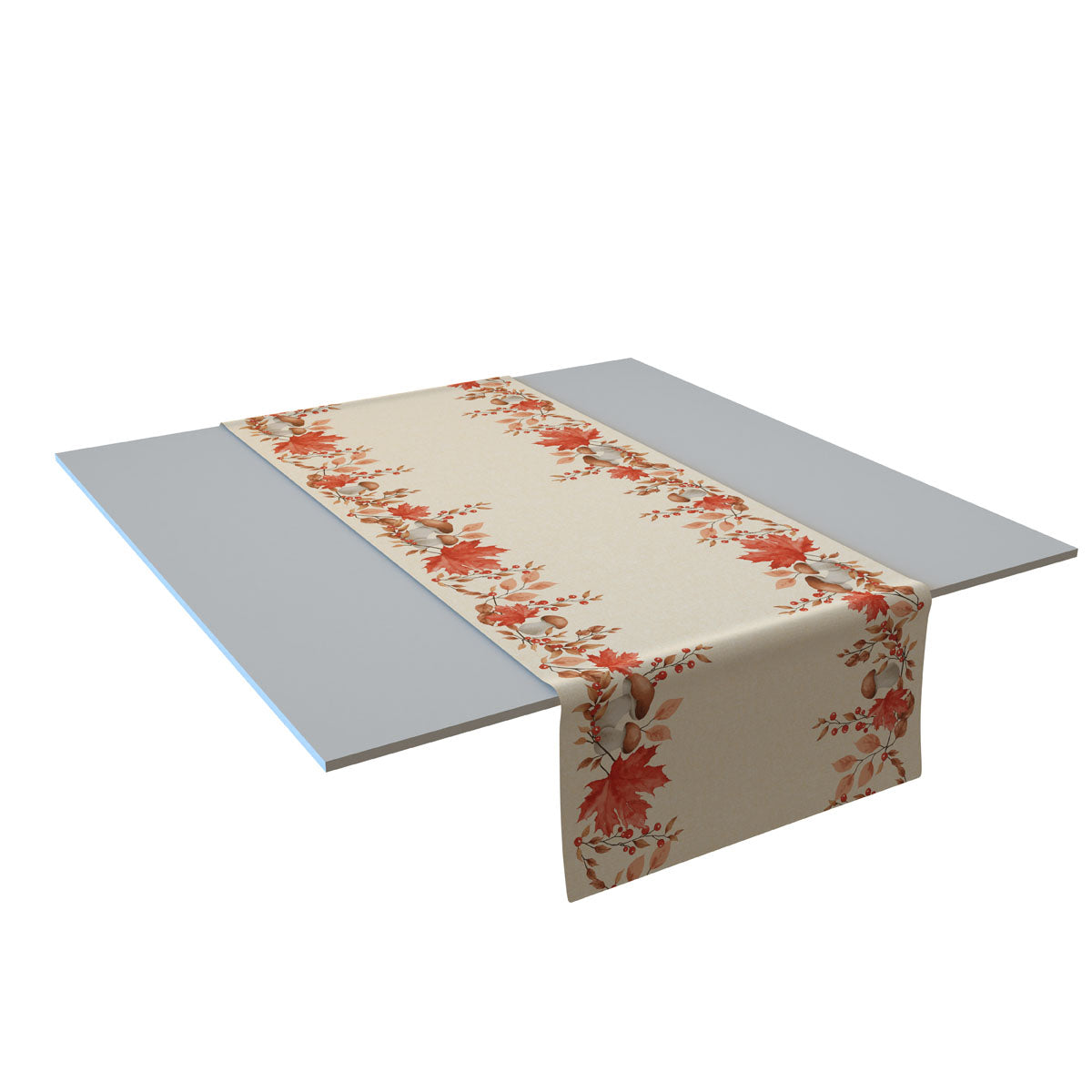 Duni Tischläufer auf Rolle – 40 cm×24 m, Papier (Dunicel), weiss, Blätter, 4er-Pack, FSC