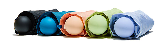 Muitomas Taschenschirm UMBRELLAGN – L 17,5 cm – grün – mit Hülle, Soft-Touch-Griff