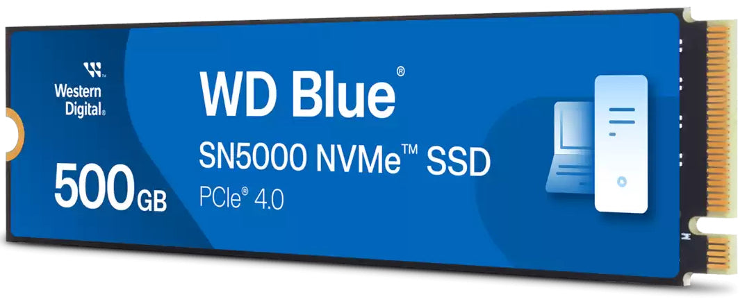 Western Digital Blue SN5000 500 GB – M.2 2280, PCIe 4.0 NVMe, 5000/4000 MB/s