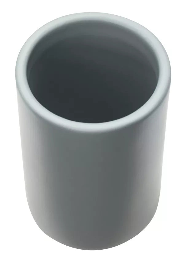 Diaqua Zahnputzbecher Zylo – Ø7,2×11 cm, Keramik, Grau