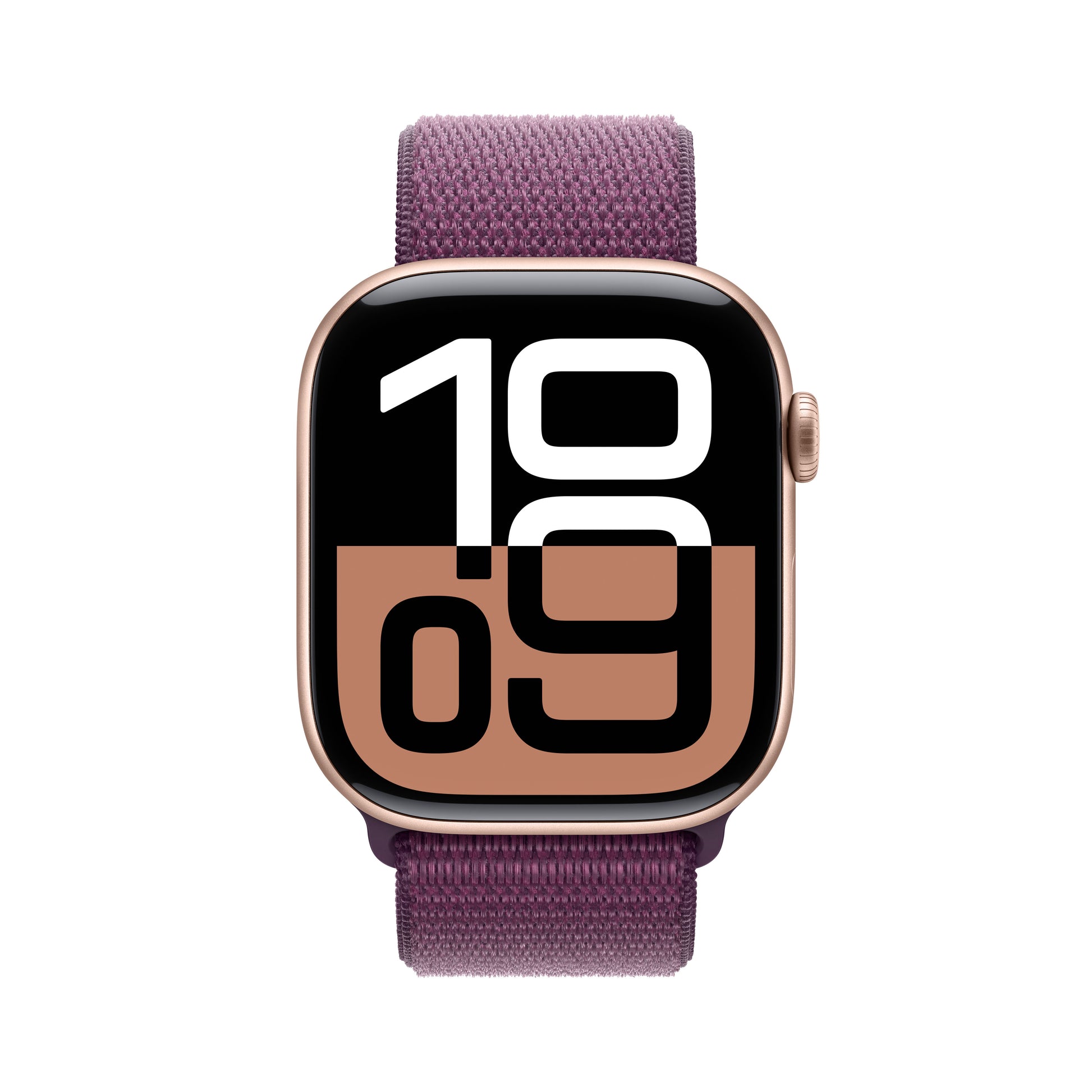 Apple Watch S10 – Smartwatch – 46 mm, GPS, OLED, 50 m, Roségold, Plum Sport Loop
