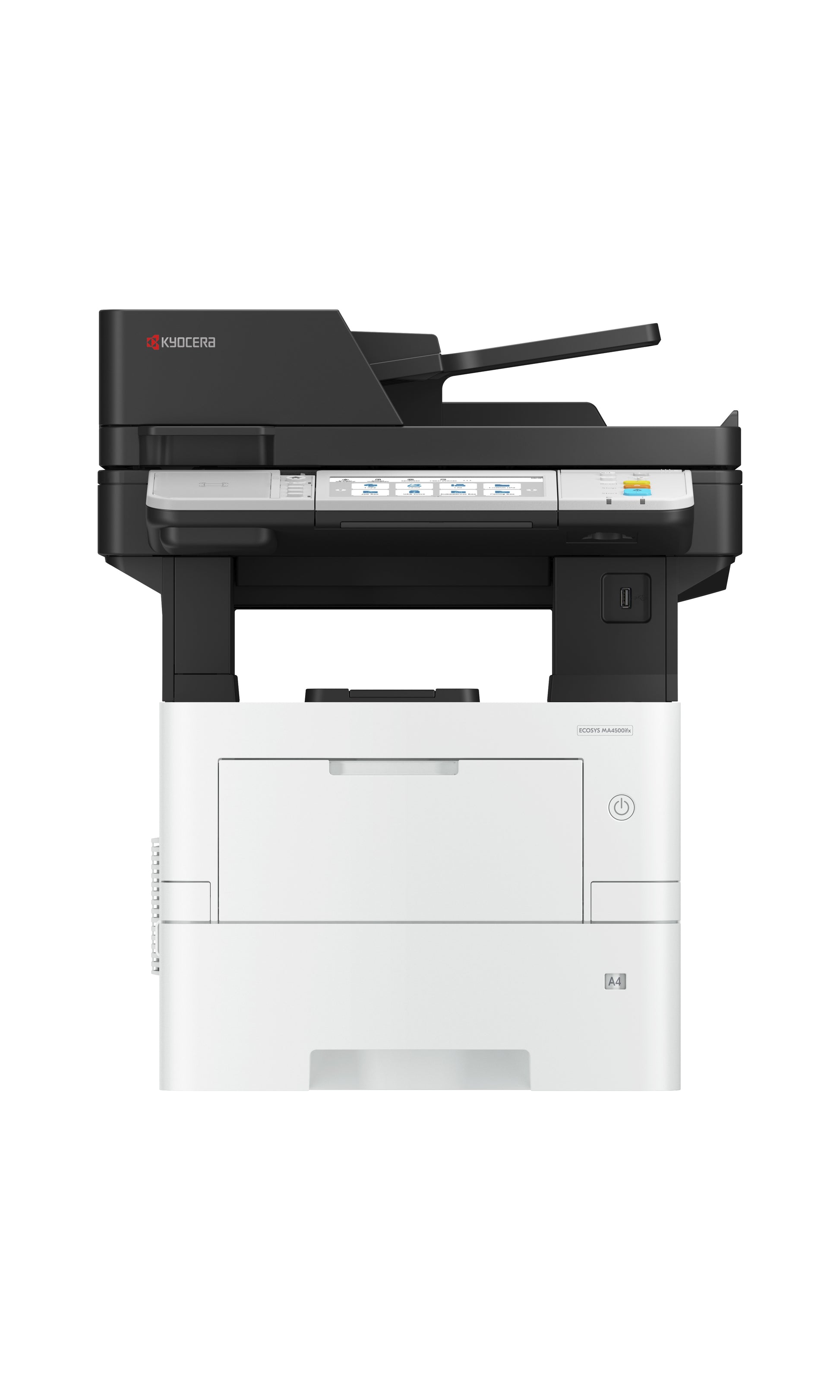 KYOCERA ECOSYS MA4500ifx – S/W Laser-MFP A4, 4-in-1 – USB/LAN – Duplex, Duplex-ADF – 45 ppm S/W