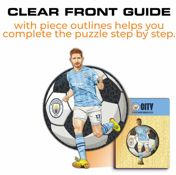 Iconic Puzzles Man City FC Kevin De Bruyne – Logikspiel, 1 Spieler, ab 10 Jahren