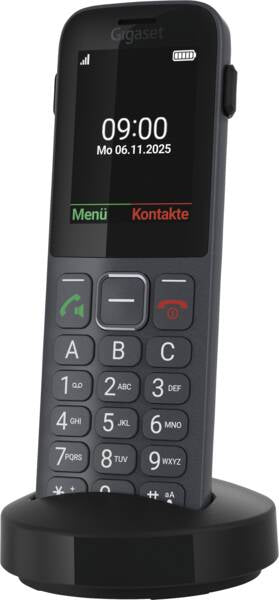 Gigaset Comfort 600 SIM – 2,4" – Schwarz