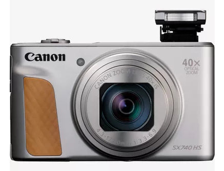 Canon PowerShot SX740 HS Lite Edition – 40× optischer Zoom, 20,3 MP, 4K, Silber