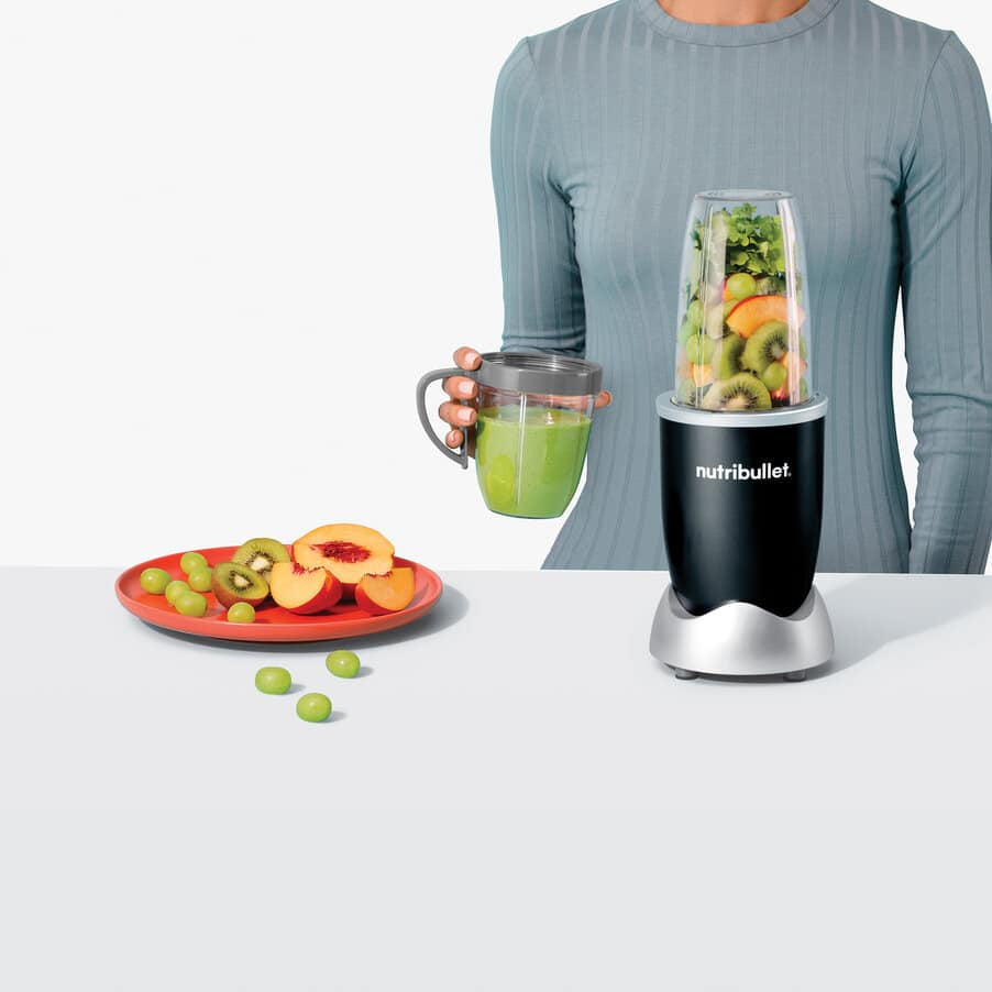 NutriBullet Smoothie-Mixer Original NB603B – 0,7 l, 600 W – To-Go, Schwarz