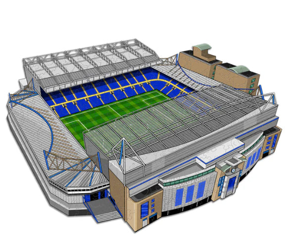 Iconic Puzzles Chelsea FC - Stamford Bridge Stadion - Logikspiel, 1 Spieler, ab 14 Jahren, mehrsprachig