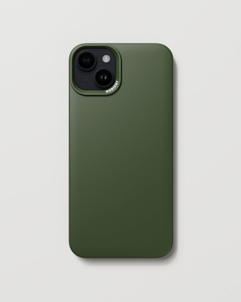Nudient – Backcover – für Apple iPhone 15 Plus – grün – MagSafe-kompatibel