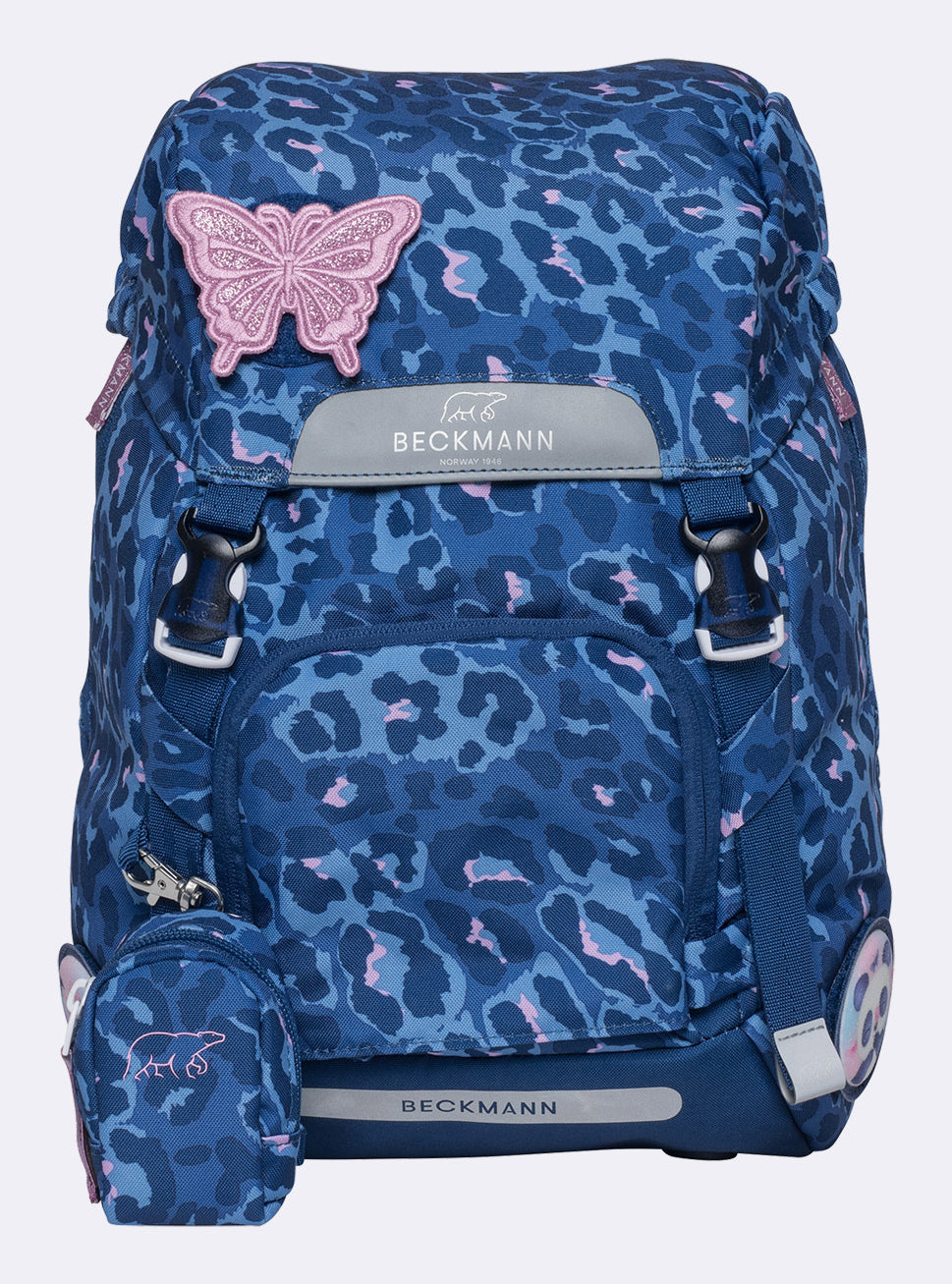 Beckmann Schulrucksack Classic – Tiger, Rosa – 24×37×25 cm – 940 g