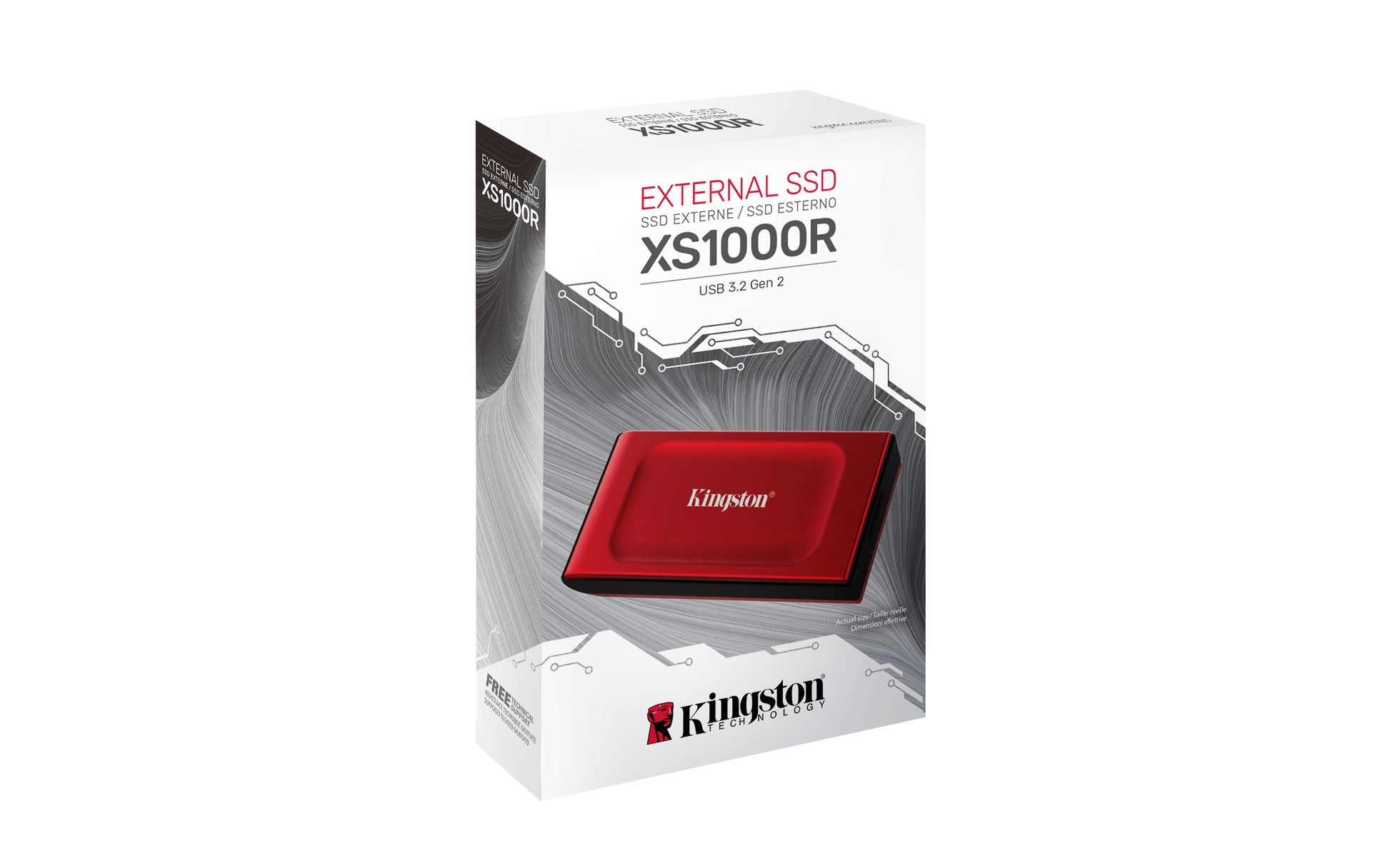 Kingston Technology Kingston XS1000 Speichergerät – 1 TB, USB 3.2 Gen 2, Lesegeschwindigkeit 1050 MB/s