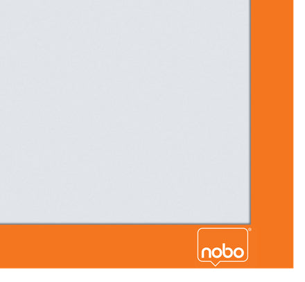Nobo Selbstklebender Info-Rahmen – DIN A3 – orange – 2er Pack