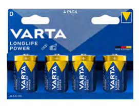 VARTA D Batterien, Alkaline, 1,5 V – 4 Stk.