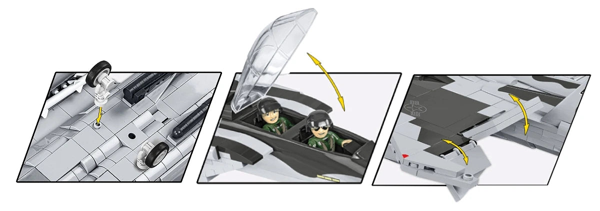 COBI Boeing F-15 EX Eagle II Bausatz – 739 Teile – 41,5 × 27,5 × 12 cm – ab 8 J. – Kunststoff – Grau