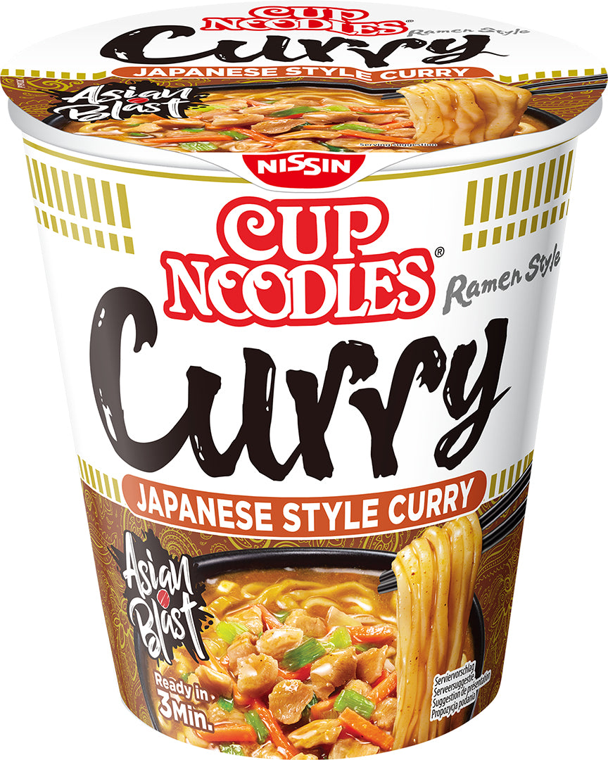 Nissin Instantnudeln Curry Becher – 67 g