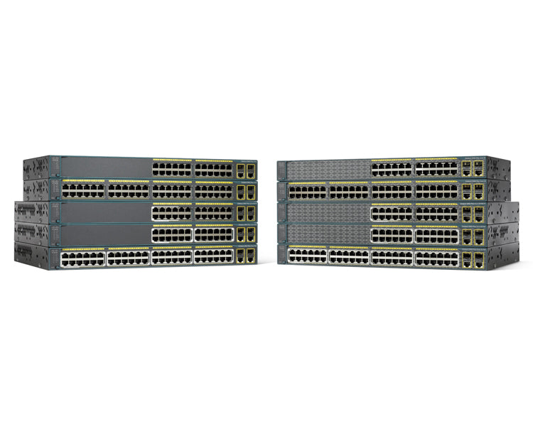 Cisco Catalyst C2960+24LC-L – Managed Switch – 24×10/100, L2, PoE 123 W, 1U