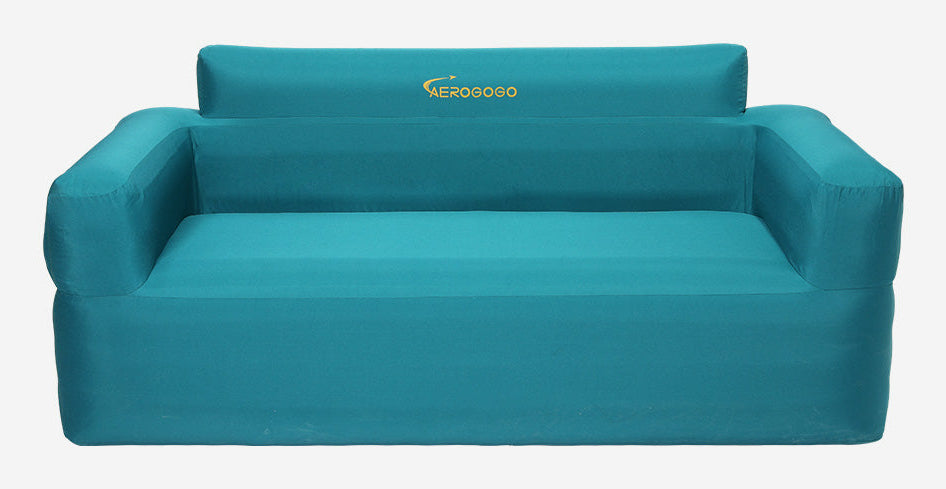 Aerogogo Beistelltisch BS2-02 – 170 × 74 × 74 cm – Polyester & PVC – türkis – mit 2 Sitzen